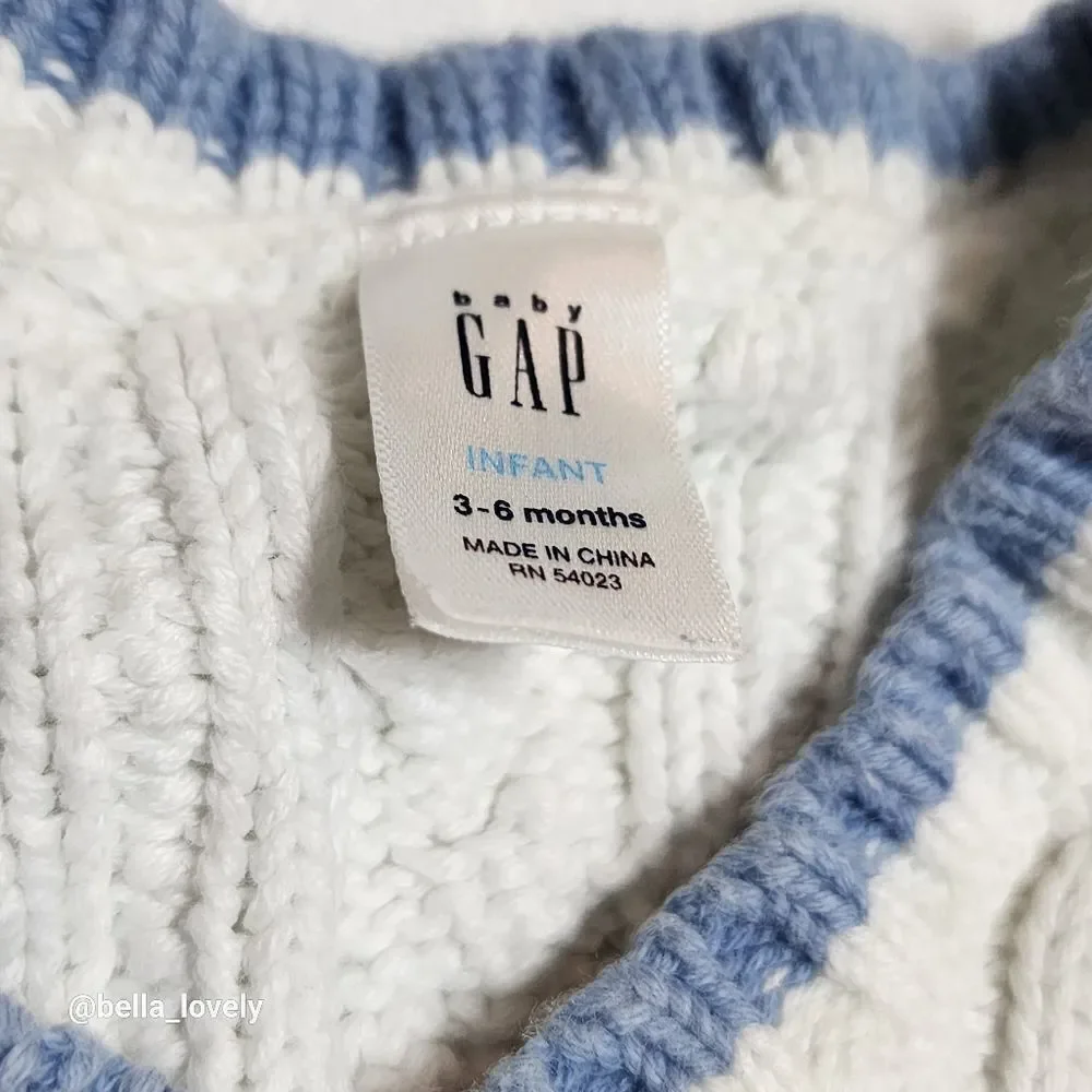 🏖 3-6 Months Adorable Bay Infant Knitted Sweater Vest Baby Gap
